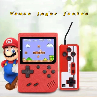 PROMOÇAO！Mini Vídeo Game Clássico 400 Jogos Mini 2 Player Com Controle--Cor Aleatório em Oferta na Shopee