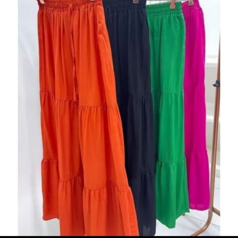 saia longa 3 Maria babados Plus Size P ate G3