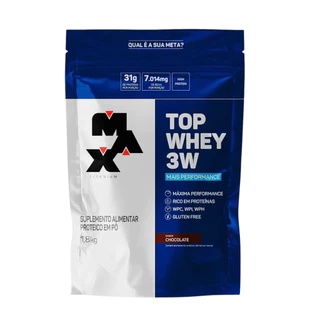 Top Whey 3W - Whey Protein Isolado - 1,8Kg - Refil - Max Titanium