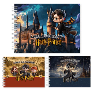 Livro de Colorir Harry Potter 52 Folhas Capa Dura Caderno Para Pintar Coloring Book Estilo em Oferta na Shopee