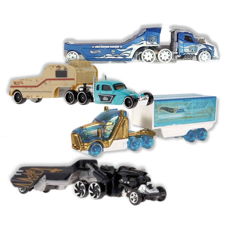 Caminhão Hot Wheels Coleção TRACK FLEET - Turbo Beast, Rag Rider