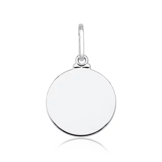 Pingente de Prata 925 Redonda Lisa com 1,5cm em Oferta na Shopee
