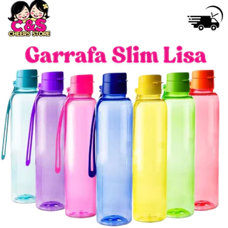 Kit 2 Garrafa Slim Lisa 500 ML - Várias Cores