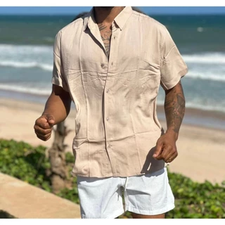 Camisa Masculina e Manga Curta |Confortável | Verão