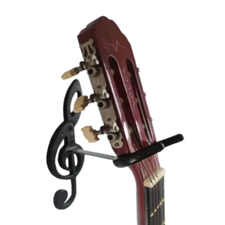 5 Suportes ..PRETOS..  De Violão Parede, Guitarra, Baixo, Cavaquinho,Viola Ukulele em Oferta na Shopee
