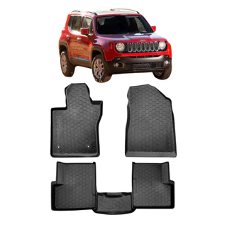 Tapete Bandeja Jeep Renegade 5 Peças Tpe Flexível 2015 2016 2017 2018 2019 2020 2021 2022 2023 2024 2025