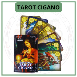 Baralho Tarot Cigano 36 Cartas com Manual iniciante em português em Oferta na Shopee