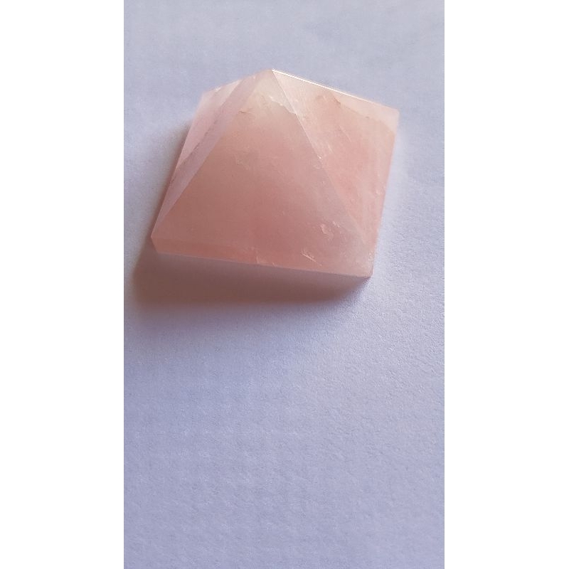 pirâmide quartzo rosa mesa rádionica 3 cm | Shopee Brasil