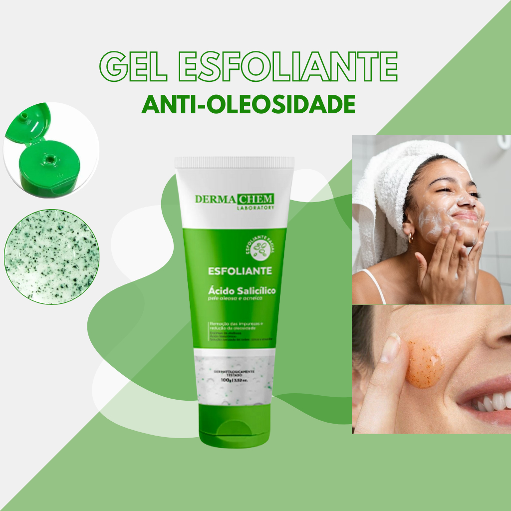 Esfoliante Facial Pele Oleosa Ácido Salicílico DermaChem 100ml | Shopee ...