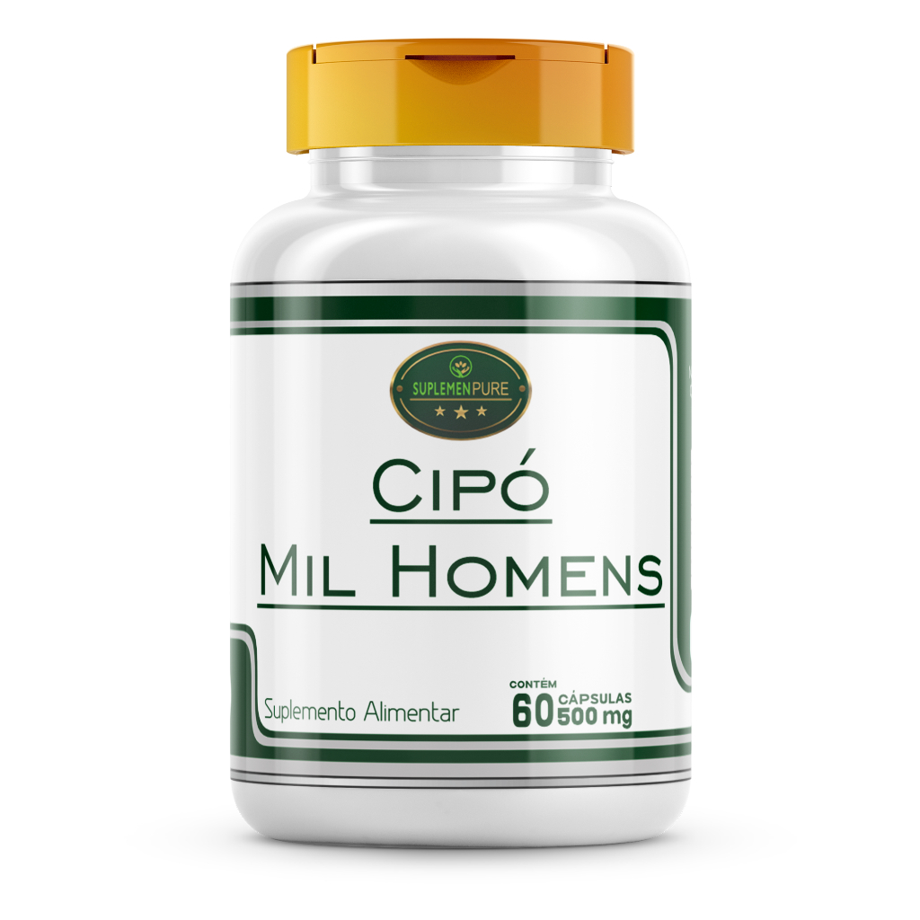Cipó Mil Homens ( Extrato 100% Puro Benéfico ) 500 Mg - 60 Cápsulas ...