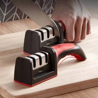 Amolador Afiador De Cozinha Facas Em Aço Inox Profissional Com 3 Afiadores Profissional Ferramenta Com Afiação Rápida em Oferta na Shopee