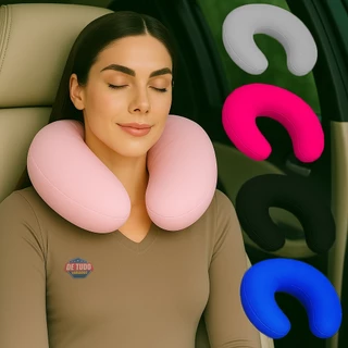 Almofada De Pescoço travesseiro De Viagem confortável e macio em Oferta na Shopee