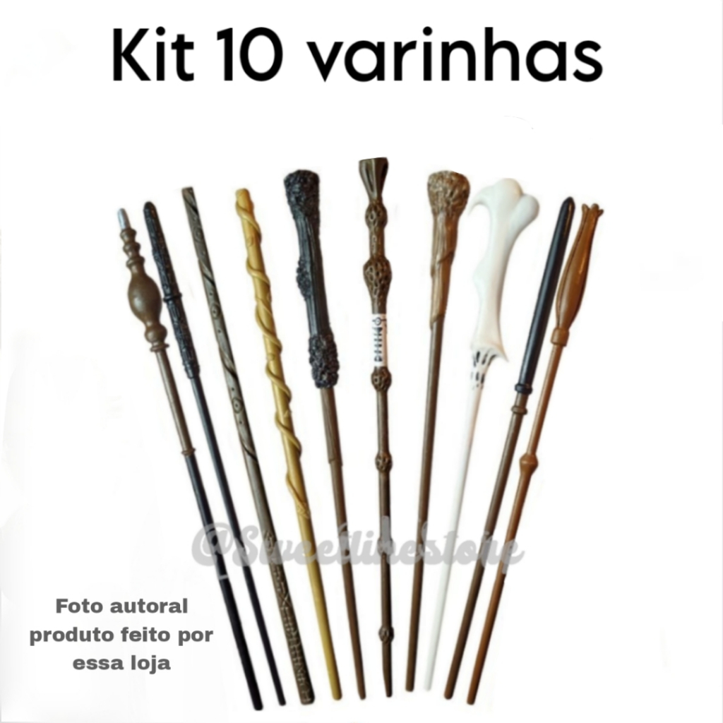 Kit 10 varinhas da saga harry potter | Shopee Brasil
