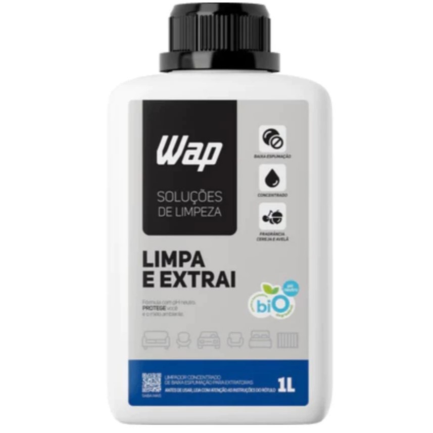 Detergente Limpador Concentrado Estofado para Extratoras 1L WAP PRO
