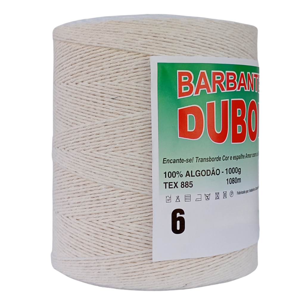 Barbante Dubom Cru Tradicional - 1 Kg - Fio 6 - 1080m | Shopee Brasil
