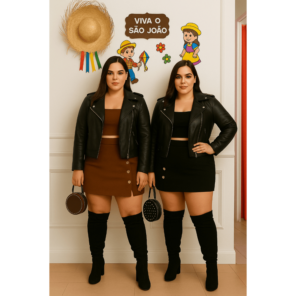 Conjunto Plus Size G GG G1 G2 : Moda Balada, São João, Estilosa e Confortável para Todas as Ocasiões! Ref:02