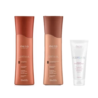 Amend KIT Marula Fabulous Nutrition Sh e Cond 250ml + Acidificante 250g em Oferta na Shopee