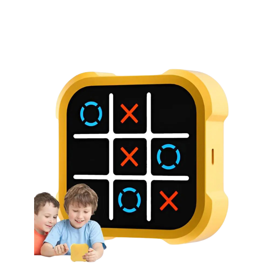 Brinquedo Eletrônico Jogo da Velha 3 em 1 Tic Tac Toe com Luz Sons Jogo ...