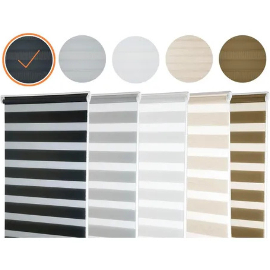 Persiana Rolo Dupla Zebrada Zebra Double Vision Varios Tamanhos Pronta Completa