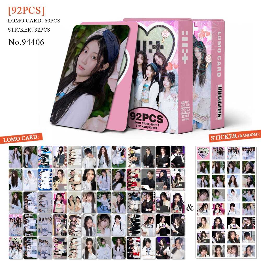K-POP 60pcs/box com 32pcs adesivo ILLIT Photocard Pronto Para Ser