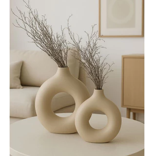 Dupla De Vaso Redondo Para Arranjos Decoração Sala E Casa