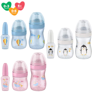 Kit 3 Mamadeiras Lillo Evolution Primeiros Passos com Chuquinha 50/150/240 ml Bico Redondo em Oferta na Shopee