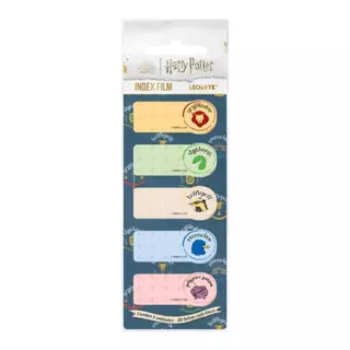 Bloco Adesivo Index Film Harry Potter - Blister c/5 Blocos 20F Cada LEOARTE