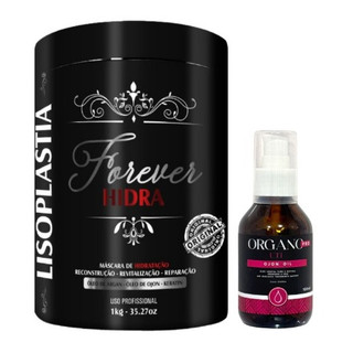 Máscara Forever Hidra 1kg + Óleo Vegetal Ojon Oil 100ml – Força e Brilho