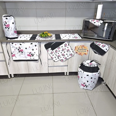 Jogo de Cozinha KIT COMPLETO com 10 peças estampado PREÇO DE FÁBRICA CASA E DECORAÇÃO