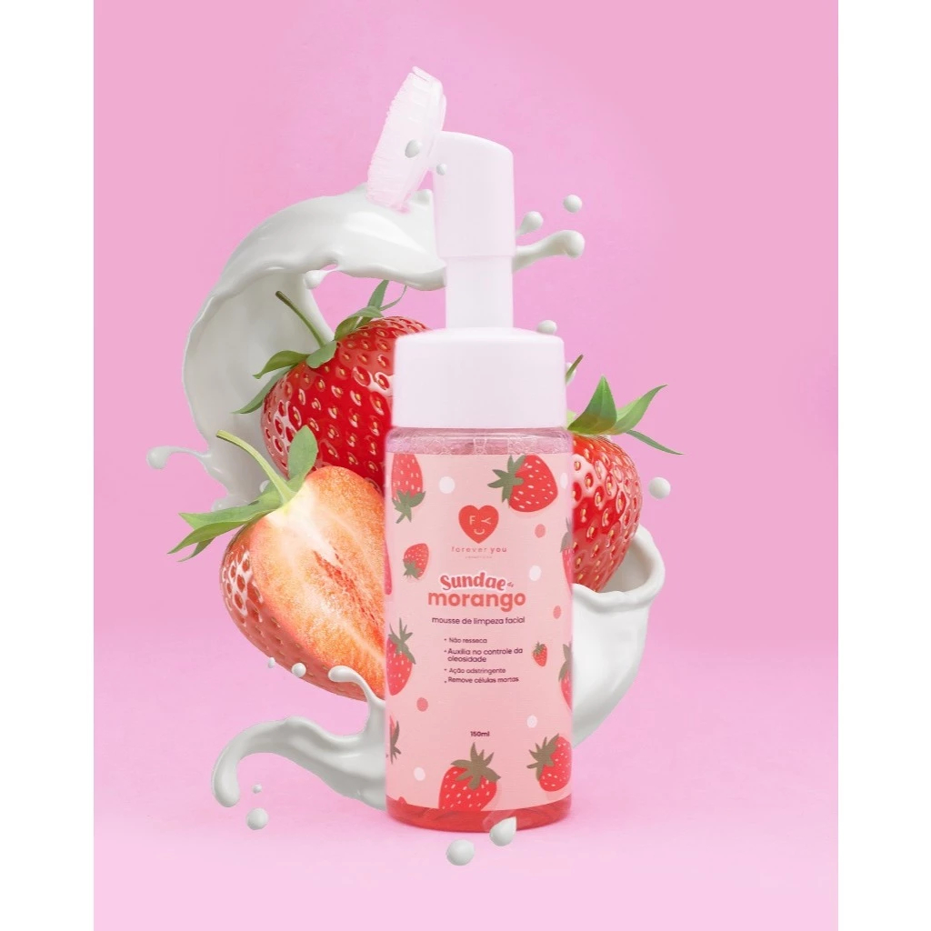 Mousse de espuma limpeza facial Forever You | Shopee Brasil