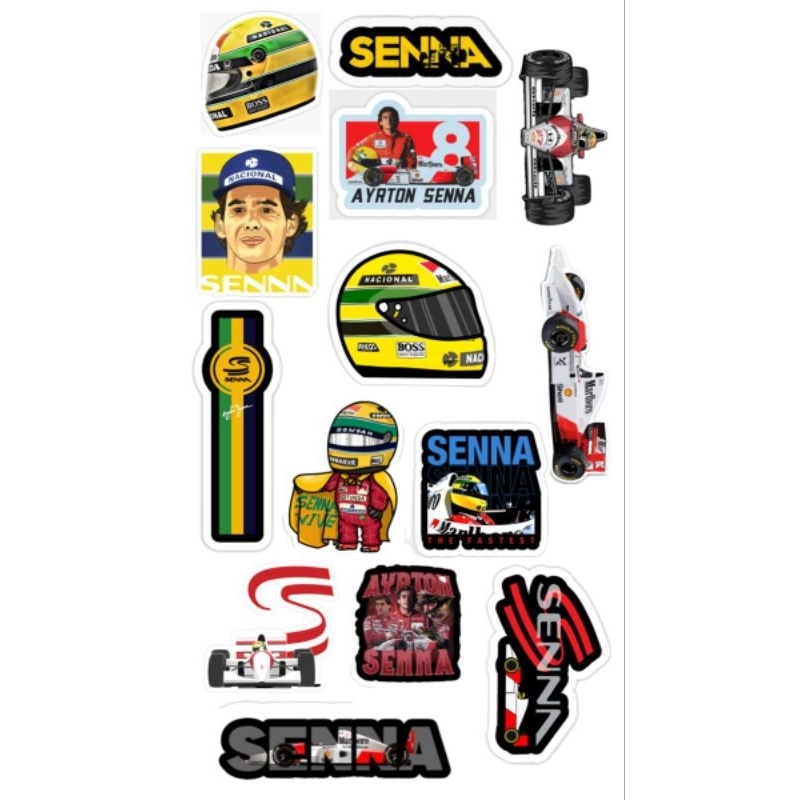 Kit de Adesivos Ayrton Senna – Exclusivos | Colecionáveis | Estilo ...