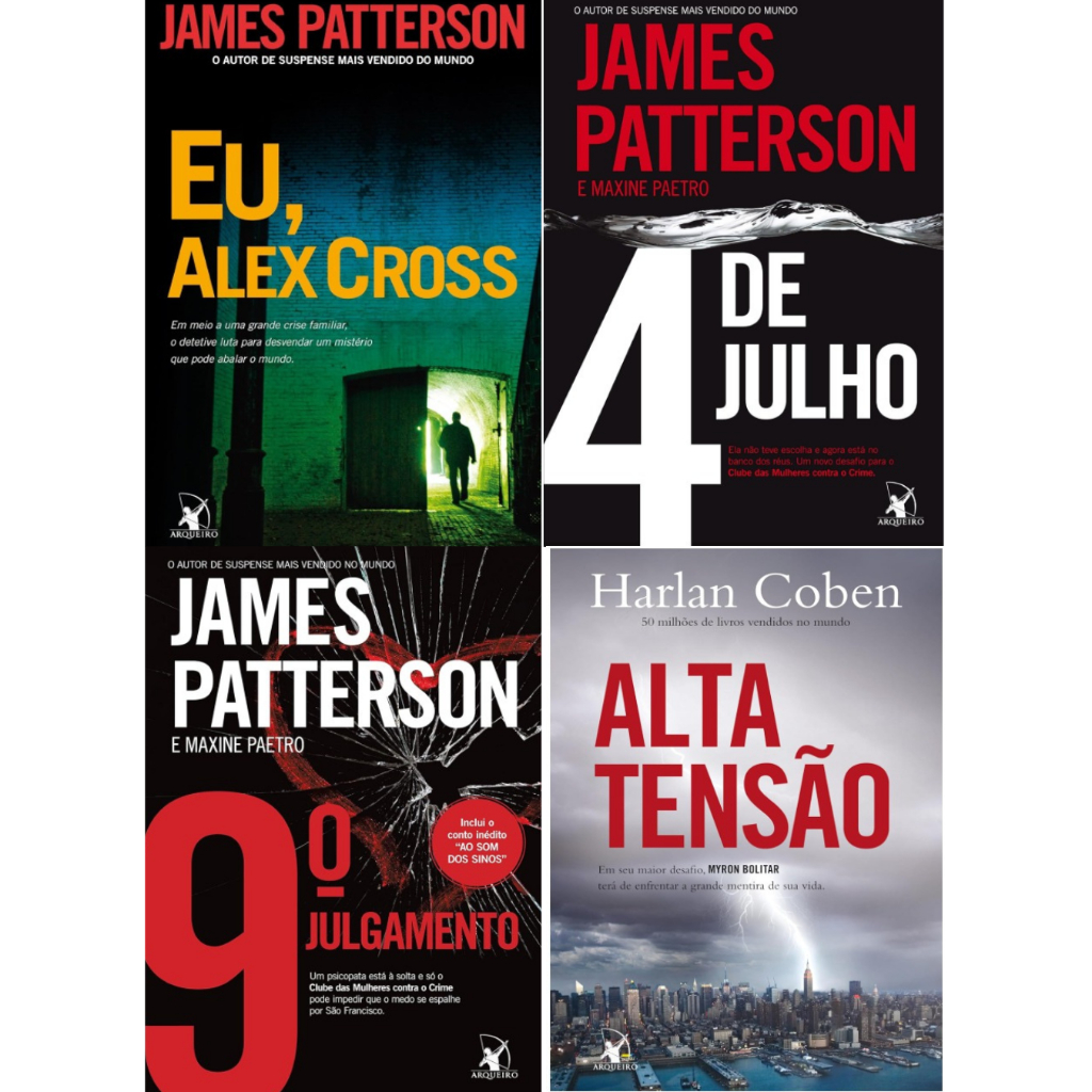 LIVRO EU, ALEX CROSS/ 4 DE JULHO/ 9 JULGAMENTO - JAMES PATTERSON ...