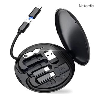 Kit Adaptador de Carregamento Rápido 60W Tipo-C para Micro USB