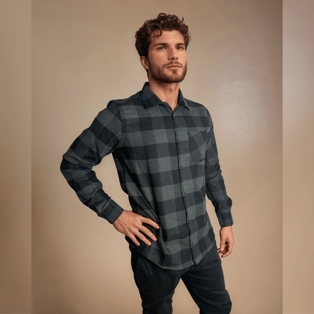 Camisa Xadrez Masculina Rodeio Moderna Country Flanela