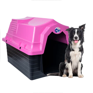 Casinha Para Cachorro Grande N5 Rosa Casa Pet Com Proteção Raios UV Desmontavel Resistente em Oferta na Shopee