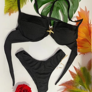Biquíni Feminino,hot peant-  Meia Taça com Aro Calcinha com bojo , muitos cores Praia Verão 2025 em Oferta na Shopee