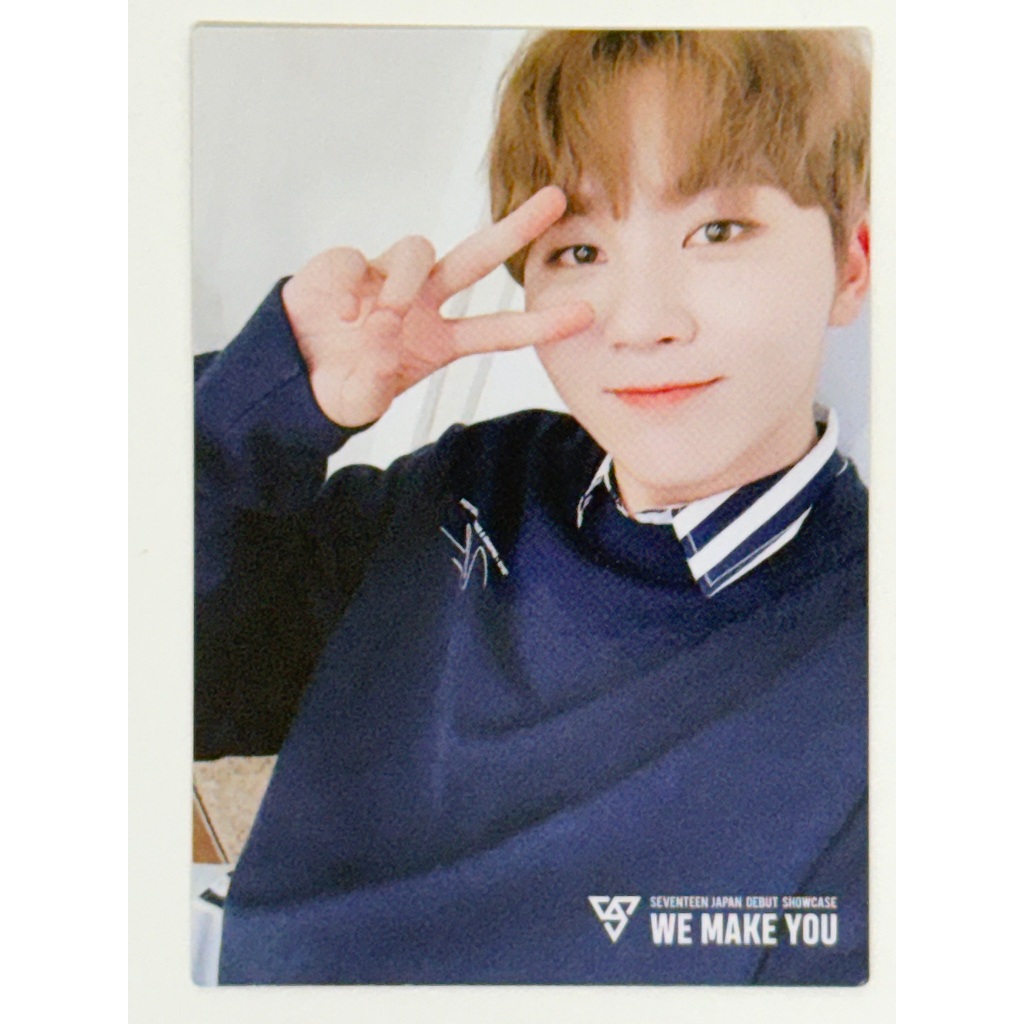 seventeen japan debut showcase we make you original photocard