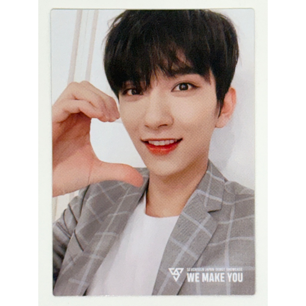 seventeen japan debut showcase we make you original photocard