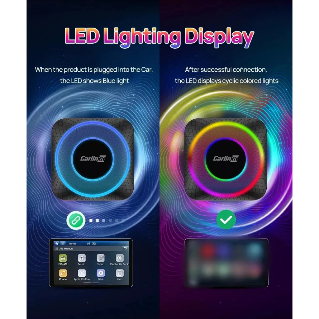 Carlinkit Tbox Ambient 2026 8GB 128GB YouTube Netflix Apple