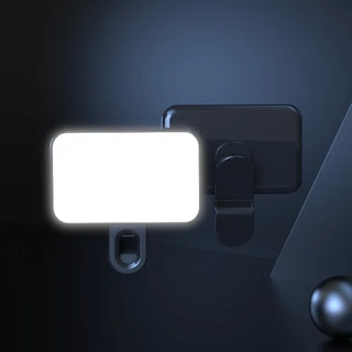 Mini Led de Preenchimento Portátil Com 3 Modos De Luz com Clip Selfie Live Stream Video Recarregavel