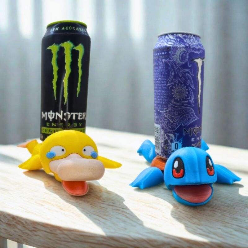 Lançamento Porta Copo Squirtle Psyduck Pokémon Suporte e Descanso de Copos Latas Canecas e Xícaras