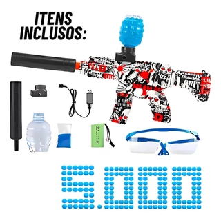 Arma Elétrica Lança Bolinhas De Gel Com Bolinhas blaster Arminha de Gel