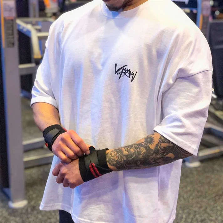 Camisa Oversized Treino Academia Camiseta Larga Streetwear Oversize