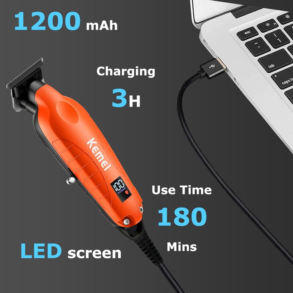 Maquina De Acabamento Profissional Kemei Original KM-2293 Display