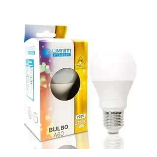 Lampada Led Bulbo Luz Amarela 2700k A60 10w 127V Luminatti