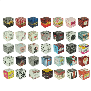 100 Caixas Para Caneca Estampadas Presente Surpresa Lembrancinha Mimo Personalizada Flork 10x10x10cm