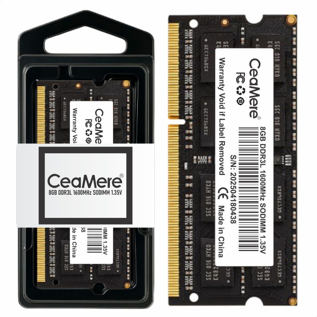 Memória Ram 8gb Ddr3 DDR3L PC3L 1600mhz Ceamere Gamer Notebook