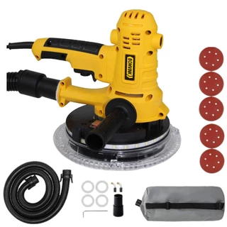 Lixadeira De Parede Profissional Eletrica 127V/220V 750w Polidor Com Led E Disco Completo