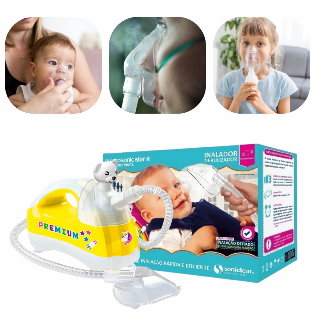 Inalador Nebulizador Soniclear Ultrasonic Silencioso Pulmosonic Star ...