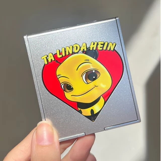 Espelho Abelha "ta linda hein" - Prateado
